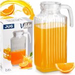Džbán NA NÁPOJE vodu šťávu limonádu skleněný víko úzký do lednice 1,8L – Zbozi.Blesk.cz