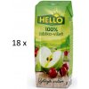 Džus Hello 100% Jablko višeň 18 x 250 ml