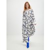 Dámské šaty Tommy Hilfiger dámské vzorované maxišaty modro-bílé