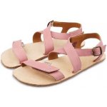 Vlnka Dámské barefoot kožené sandály Johana růžová – Zboží Dáma