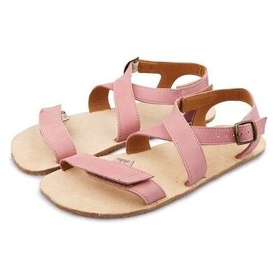 Vlnka Dámské barefoot kožené sandály Johana růžová – Zboží Mobilmania