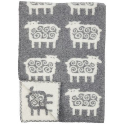 Klippan Švédsko deka Sheep grey Šedá – Zboží Dáma