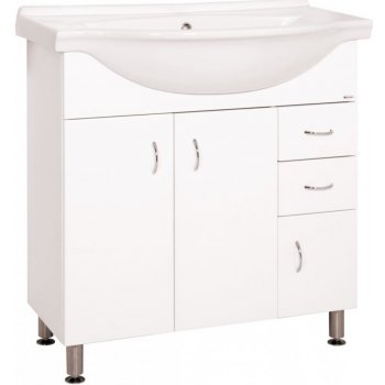 Keramia Koupelnová skříňka s umyvadlem Keramia Pro 80x50 cm bílá, PRO80DV