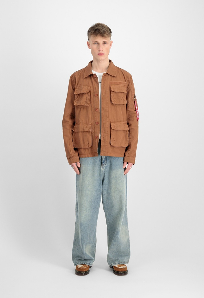 Alpha Industries Ripstop Cargo overshirt hazel brown