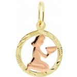 Luxur Kulatý přívěsek ve tvaru znamení II žluté zlato Panna 585 32 2 0061.5ZC0.0.00.000.21.PAN – Zboží Mobilmania