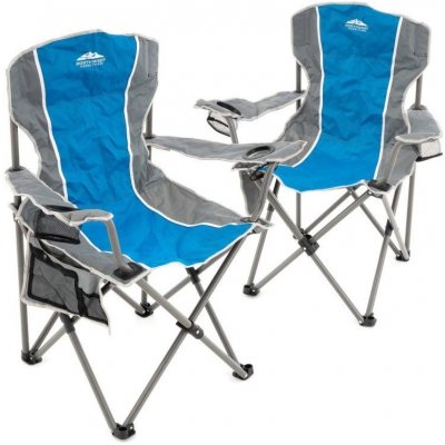 Divero D68315 Set skládacích židlí - 2 ks, modrá