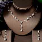 Éternelle souprava šperků Swarovski Elements Francoa SET-QT-G36A Bílá/čirá – Zboží Dáma
