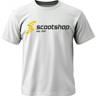 Tričko Scootshop Logo bílé – Sleviste.cz