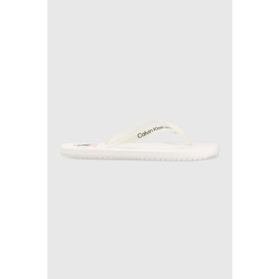 Calvin Klein Jeans BEACH SANDAL AOP pánské Žabky černá – Zboží Mobilmania