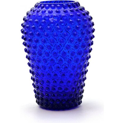 Váza 25cm - Hobnail - Ananas - tmavě modrá - II.jakost – Hledejceny.cz