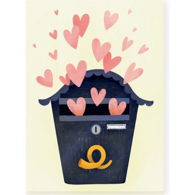 Chaukiss Pohled "Láska ze schránky" – Zboží Mobilmania