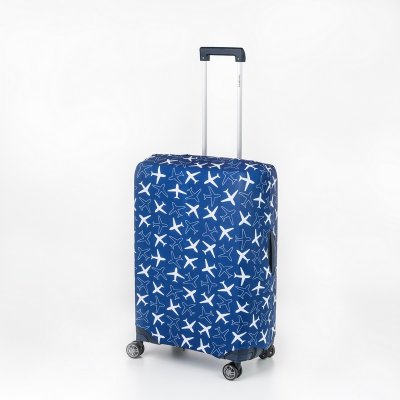 Obal na kufr PLANE M - Spinner 60-70 cm Modrá – Zboží Mobilmania