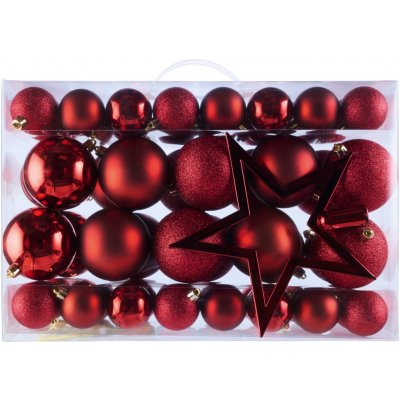 LIVARNO home Ozdoby na vánoční stromek 68dílná sada červená – Zboží Dáma