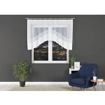 Dekorační oblouková krátká záclona na žabky DANIELA 110 bílá 300x110 cm MyBestHome – Hledejceny.cz