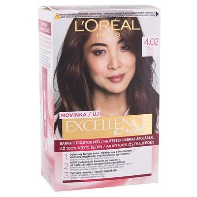 L'Oréal Paris Excellence Creme Triple Protection barva na vlasy na všechny typy vlasů 4,02 Tempting Brunette Brown 48 ml – Zboží Mobilmania