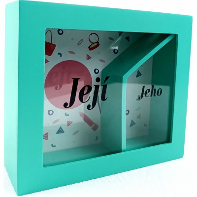 Albi Pokladnička v rámečku Duo Jeho a její 16 x 5,5 x 4 cm – Zboží Mobilmania