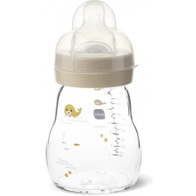 Mam Dětská antikoliková láhev Feel Good skleněná béžová 170 ml – Zboží Dáma