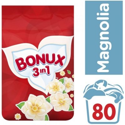 Bonux 3in1 Magnolia prací prášek 80 PD 6 kg – Zbozi.Blesk.cz