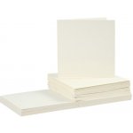 Creativ Company 15,2 × 15,2 cm přání a obálky 50 ks (220 g/m2) krémové – Hledejceny.cz