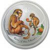 Austrálie Perth Mint Lunární rok opice monkey BU 1 oz