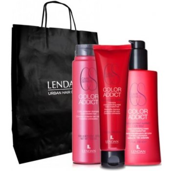 Lendan Color Addict šampon pro barvené vlasy 300 ml + Vlasová maska pro barvené vlasy 150 ml + Bezoplachový krém pro barvené vlasy 150 ml dárková sada