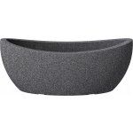 Scheurich Květináč Jardiniere Wave Globe černá žula 58 x 24 cm – Hledejceny.cz