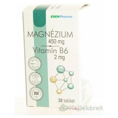 EDENPharma Hořčík + Vitamín B6 30 tablet – Hledejceny.cz