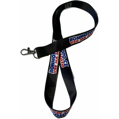 Šňůrka na krk BONMOTO NECK QR black – Sleviste.cz