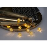 Star trading Světelný řetěz DEW DROP 12x LED mosazný – Zboží Dáma