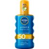 Opalovací a ochranný prostředek Nivea Sun Protect & Dry Touch neviditelný spray na opalování SPF50 200 ml