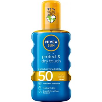 Nivea Sun Protect & Dry Touch neviditelný spray na opalování SPF50 200 ml