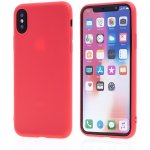 Pouzdro AppleMix Apple iPhone X - ultratenké - gumové - červené – Zboží Živě