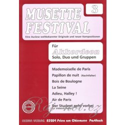 MUSETTE FESTIVAL 3 for Accordion solo, duo or ensemble / akordeon