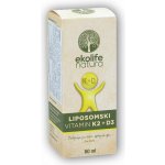 Ekolife Natura Liposomal Vitamin K2 + D3 Meruňka 60 ml – Hledejceny.cz