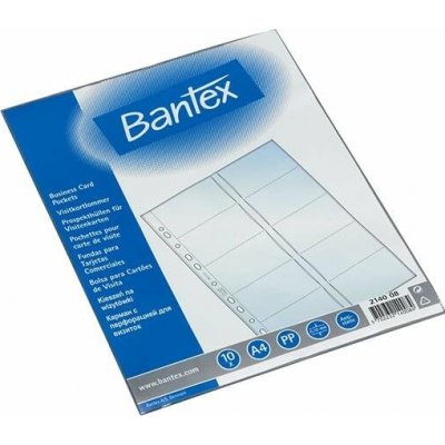 Bantex Prospektový obal A4 na vizitky 80 mikronů balení 10 ks – Sleviste.cz