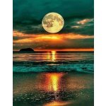 Norimpex Diamantové malování Úplněk nad oceánem 30 x 40 cm – Hledejceny.cz