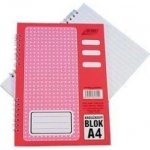 Bobo blok kroužkový s boční spirálou A4 linkovaný 50 listů – Zboží Živě