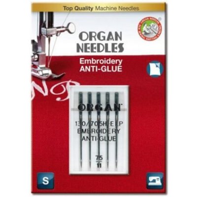 Jehly ORGAN 130/705 H EMBROIDERY ANTI-GLUE (5x75) – Zboží Dáma