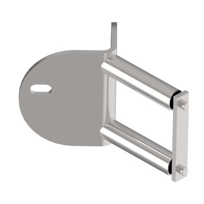 Q-railing Kotvení sloupku, O42,4 mm na zeď, regulace úhlu AISI 316 - brus – Zbozi.Blesk.cz