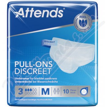 Attends Pull Ons Discreet M inkontinenční navlékací kalhotky 10 ks