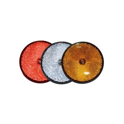 Plastová odrazka s dírou oranžová - 60 mm – Zboží Mobilmania