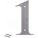 Číslo domovní 1, s otvory, broušená nerez AISI304 – Zbozi.Blesk.cz
