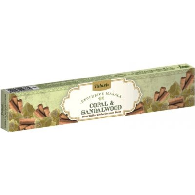Tulasi Masala Indické vonné tyčinky Copal Sandalwood 15 g – Hledejceny.cz