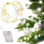 KIK KX5731 Dekorativní LED pásky 5m 50LED s bateriemi studená-teplá bílá – Hledejceny.cz