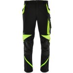 Sara Workwear Strečové kalhoty Neoflex černé žluté – Sleviste.cz