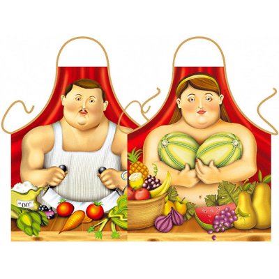 Itati Zástěra pro kuchaře v Botero stylu – Hledejceny.cz