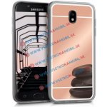 Pouzdro VSECHNONAMOBIL 4042 Zrcadlový silikonový obal Samsung Galaxy J7 2017 (J730) růžový – Zboží Mobilmania