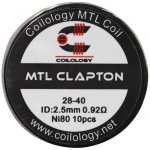 Coilology MTL Clapton předmotané spirálky Ni80 0,92ohm 10ks – Hledejceny.cz