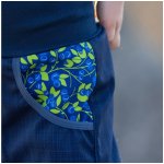 Dupeto Jarní/podzimní rostoucí softshellové kalhoty modré borůvky – Zboží Mobilmania