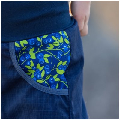 Dupeto Jarní/podzimní rostoucí softshellové kalhoty modré borůvky – Zboží Mobilmania